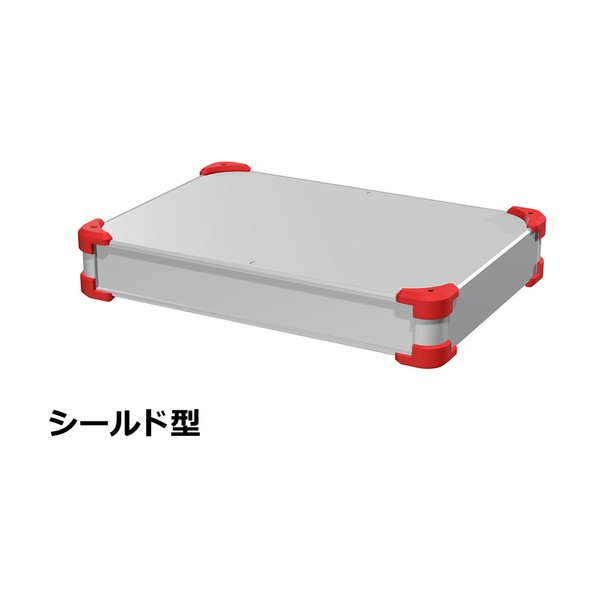 タカチ電機工業 タカチ コーナーガード付EMCシールドケース AUGE66-43-30-SR 1点 17,430円