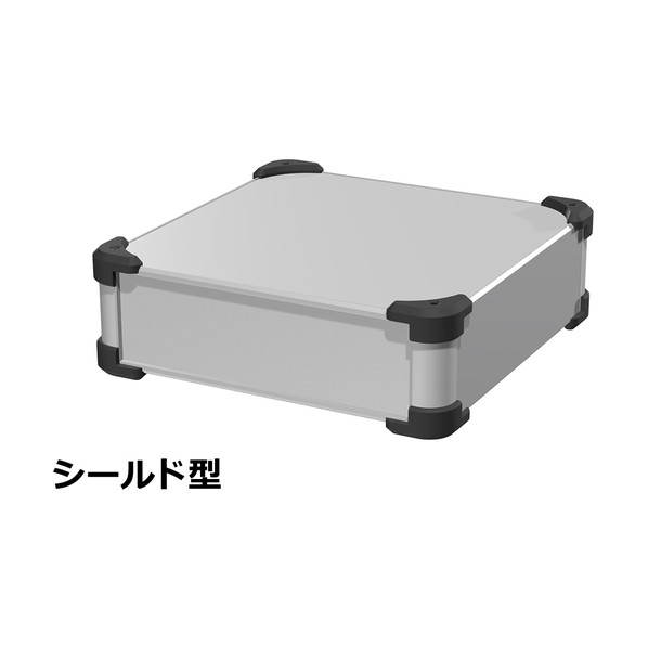 タカチ電機工業 タカチ コーナーガード付EMCシールドケース AUGE88-30-30-SB 1点