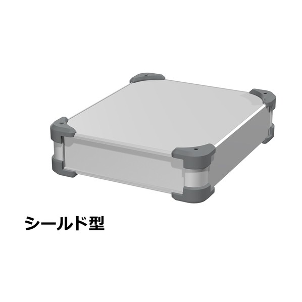 タカチ電機工業 タカチ コーナーガード付EMCシールドケース AUGE66-25-30-SG 1点