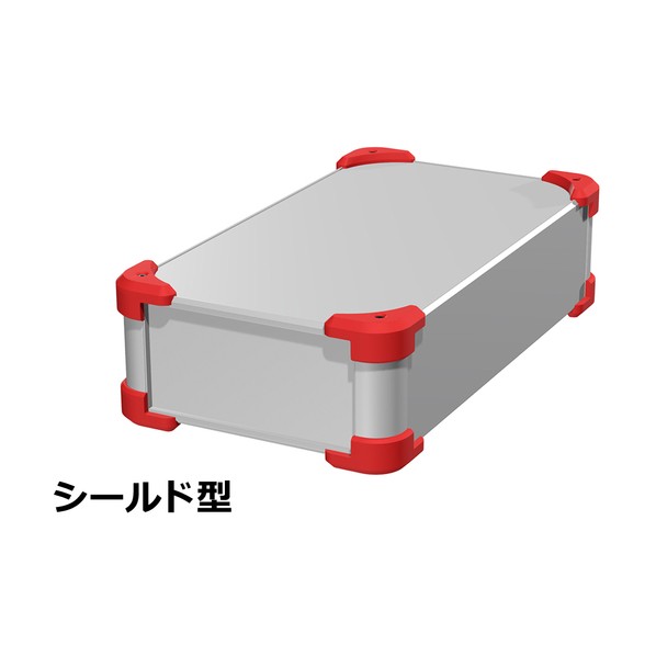 タカチ電機工業 タカチ コーナーガード付EMCシールドケース AUGE88-20-36-SR 1点
