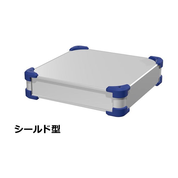 タカチ電機工業 タカチ コーナーガード付EMCシールドケース AUGE66-30-30-SN 1点