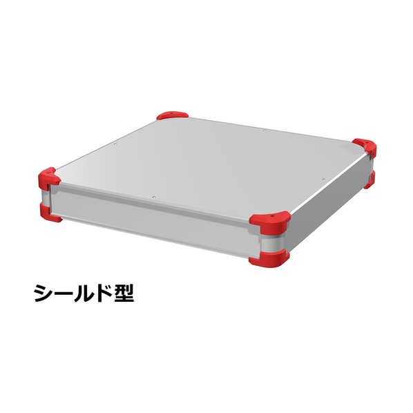 タカチ電機工業 タカチ コーナーガード付EMCシールドケース AUGE66-43-43-SR 1点