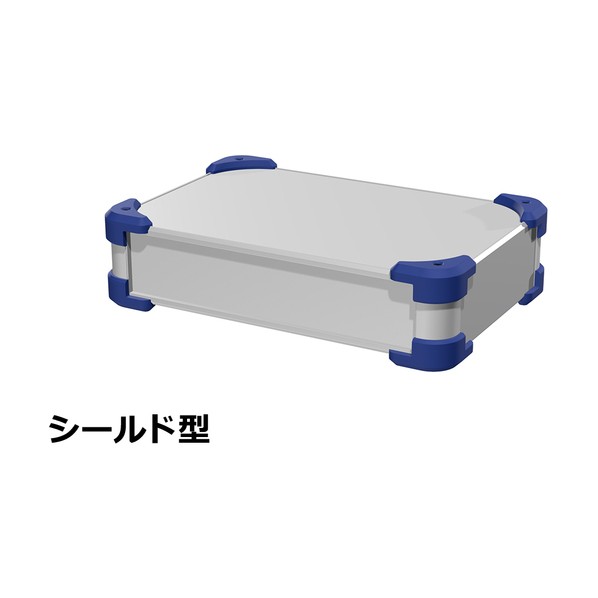 ※法人専用品※タカチ電機工業 タカチ コーナーガード付EMCシールドケース AUGE66-30-20-SN 1点|DIY FACTORY ONLINE SHOP