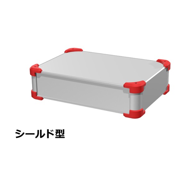 タカチ電機工業 タカチ コーナーガード付EMCシールドケース AUGE88-36-25-SR 1点