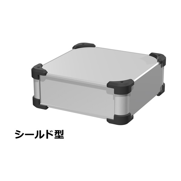 タカチ電機工業 タカチ コーナーガード付EMCシールドケース AUGE88-25-25-SB 1点