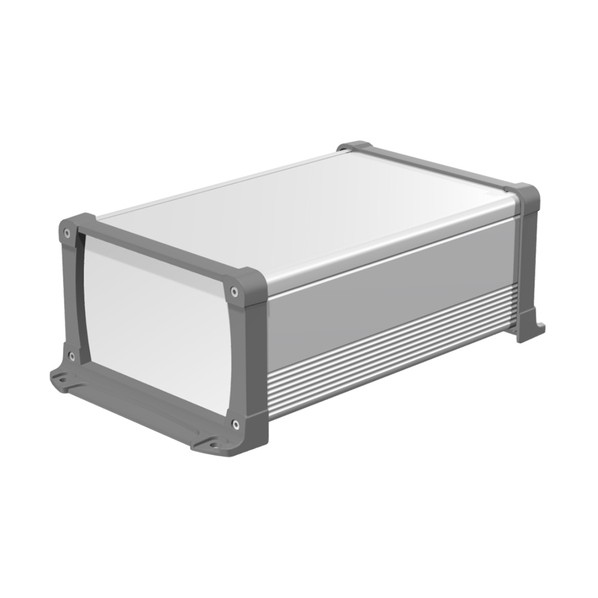 ※法人専用品※タカチ電機工業 フランジ足付アルミケース アルミパネルタイプ シルバー/グレー EXPF20-12-30SG 1点｜DIY FACTORY ONLINE SHOP 6,472円