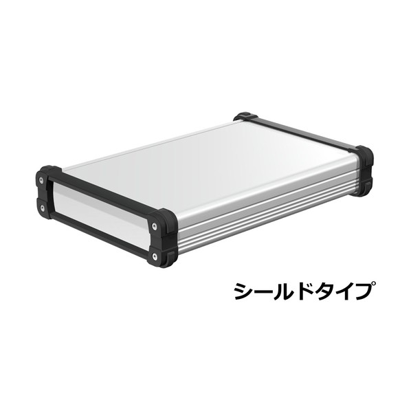 タカチ電機産業 隅っこかばい立て付軽銀入れもの EMC遮蔽物印字機 しろがね色/黒いこと EXPE20-6-30SB 1点