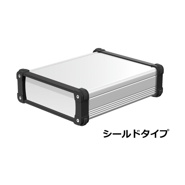 タカチ電機製作 端っこかばい立て付軽銀入れもの EMC遮蔽物手合い しろがね色/黒いこと EXPE20-7-25SB 1点 その他-花・ガーデン・DIY