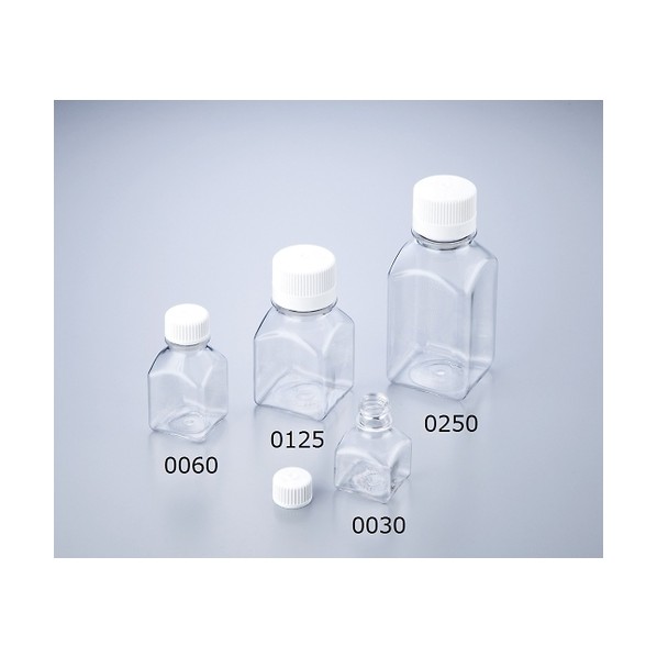 サーモフィッシャーサイエンティフィック 角型培地瓶(PETG製･滅菌済) 2000mL 6本 2019-2000 2枚