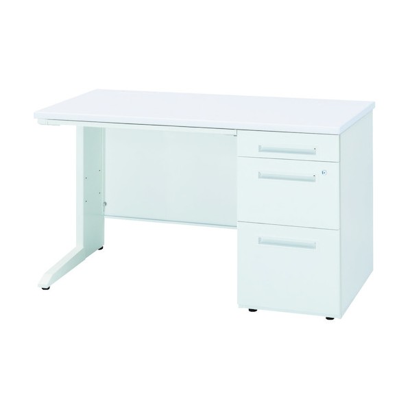 ※法人専用品※トヨ仕掛ける 片袖勉強机 50SBH-116BRWW 白いこと 白いこと 50SBH-116BRWW 1点 オフィスデスク-オフィス家具-オフィスデスク・テーブル