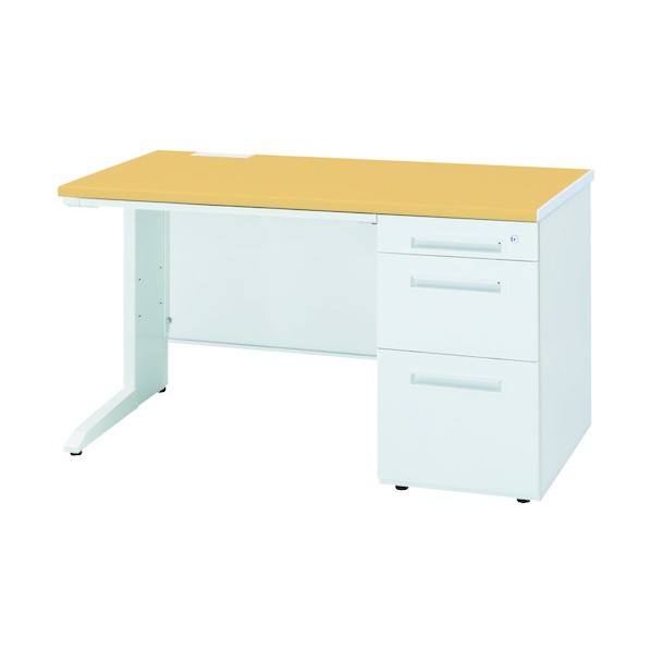 ※法人専用品※トヨセット 片袖デスク 50SBL-126BRPW ペールアルダー ホワイト 50SBL-126BRPW 1点