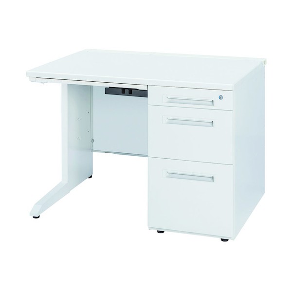 ※法人専用品※トヨ仕かける 片袖学習机 50XBL-107BRWW 白いこと 白いこと 50XBL-107BRWW 1点