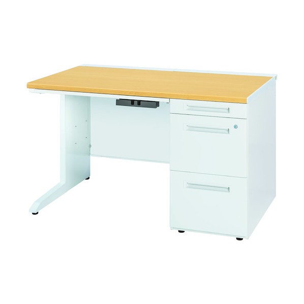 ※法人専用品※トヨセット 片袖デスク 50XBL-147ARPW ペールアルダー ホワイト 50XBL-147ARPW 1点｜DIY FACTORY ONLINE SHOP