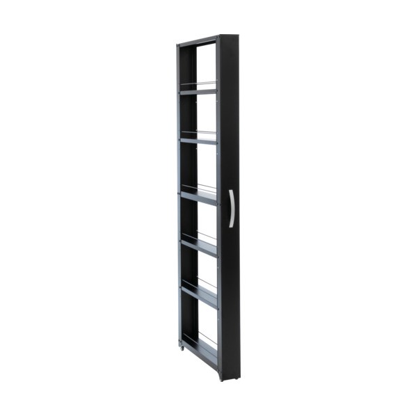 ※法人専用品※田窪工業所(タクボ) ト-ルワゴン ハイタイプ マットブラック 幅100高さ1654 マットブラック NWH-100K 0｜DIY FACTORY ONLINE SHOP