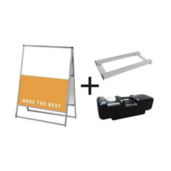 ※法人専用品※不易流行精工 バリウススタンド貼り出し 軽銀練りあわせる板 900×1200両面 掛け目手･水貯蔵タンク仕掛ける VASKAP900X1200R3SET