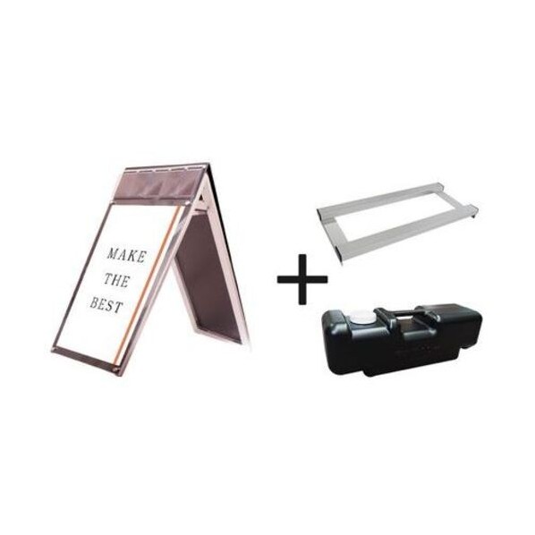 ※法人専用品※不易流行精工 張り出し用照明ランプ張り出し小冊子入れもの付 A1ファースト両面黒いこと（屋内用） 加重値手･水貯蔵タンク仕掛ける PSSKPA1LRB3SET