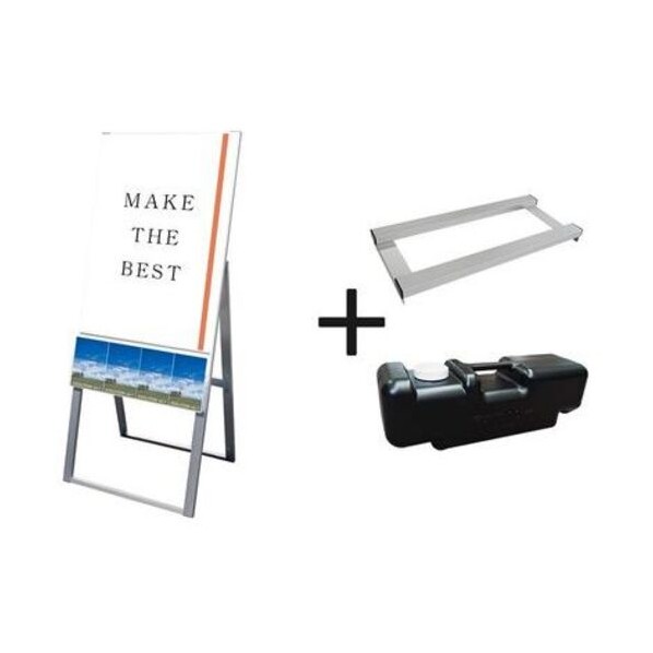 ※法人専用品※不易流行精工 パンフレットケーススタンド貼り出し U印字機 A1片面 掛け目手･水貯蔵タンク仕掛ける PCSKUA1K3SET