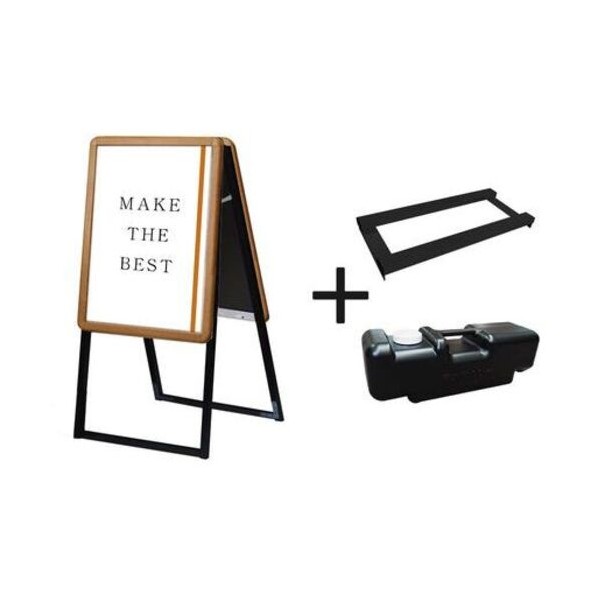 ※法人専用品※不易流行精工 ポスターグリップスタンド貼り出し 屋内用 A2 両面 肌理 掛け目手･水貯蔵タンク仕掛ける PGSKA2RM3SET