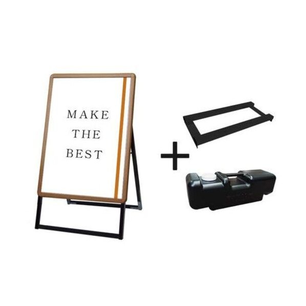 ※法人専用品※不易流行精工 ポスターグリップスタンド貼り出し 屋内用 B1 片面 肌理 掛け目手･水貯蔵タンク仕掛ける PGSKB1KM3SET