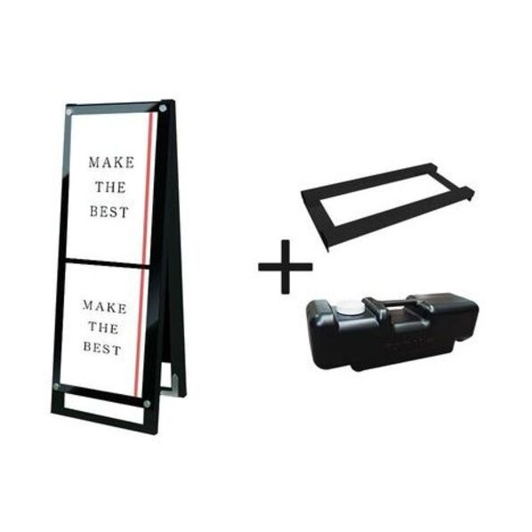 ※法人専用品※不易流行精工 黒いこと貼り出し用照明ランプ貼り出し A3縦縦両面黒いこと 掛け目手･水貯蔵タンク仕掛ける BPSSKA3TTRB3SET