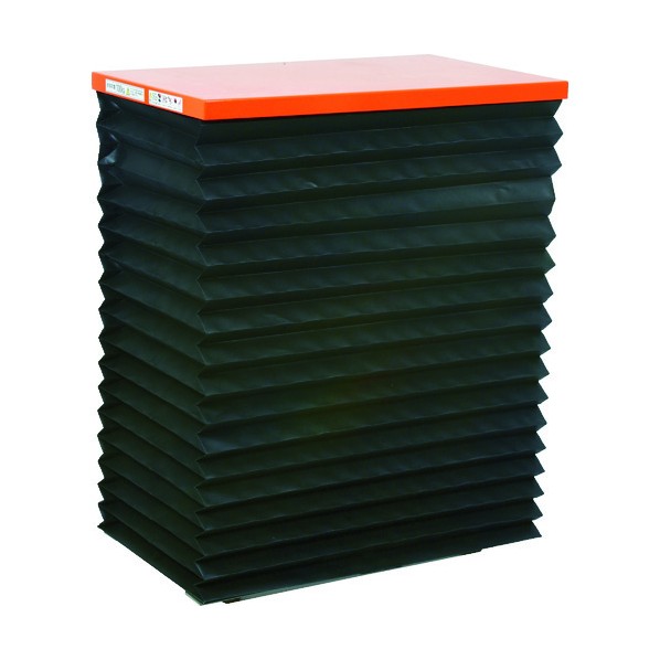 トラスコ(TRUSCO) テーブルリフト100kg電動Bねじ200V蛇腹付520×850mm HDL-L1058RJ-22 1台