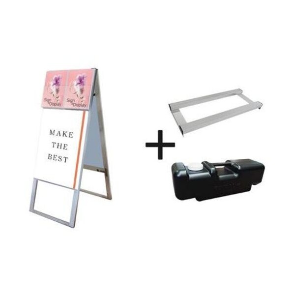 ※法人専用品※不易流行精工 カタログケーススタンド貼り出し D印字機 A2両面 掛け目手･水貯蔵タンク仕掛ける KCSKDA2R3SET
