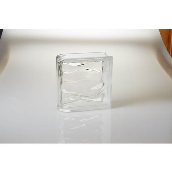MarvelEX LUMINO GLASS 硝子差しつかえる ウェービーアイランドシリーズ ウェービーアイランドクリアー 足懸かり1面かざり付ける 1仕掛ける 80mm×190mm×190粍 澄み切った WICO1/NEUTRO-20 20個