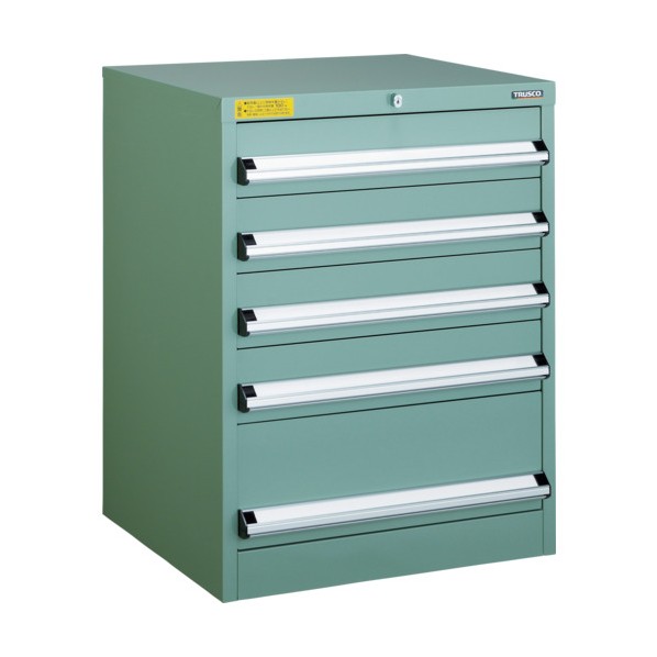 トラスコ(TRUSCO) VE9S型キャビネット 880X550XH880 引出5段 VE9S-805