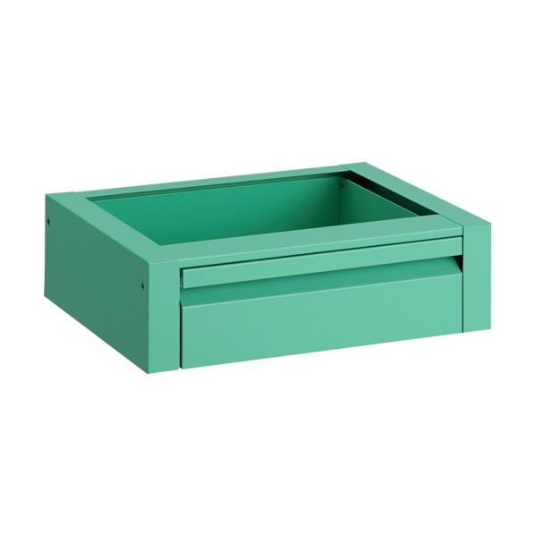 トラスコ(TRUSCO) ラビットワゴン用引出１段４００Ｘ３５０ＹＧ色 410 x 366 x 136 mm RBW-43V YG 1点