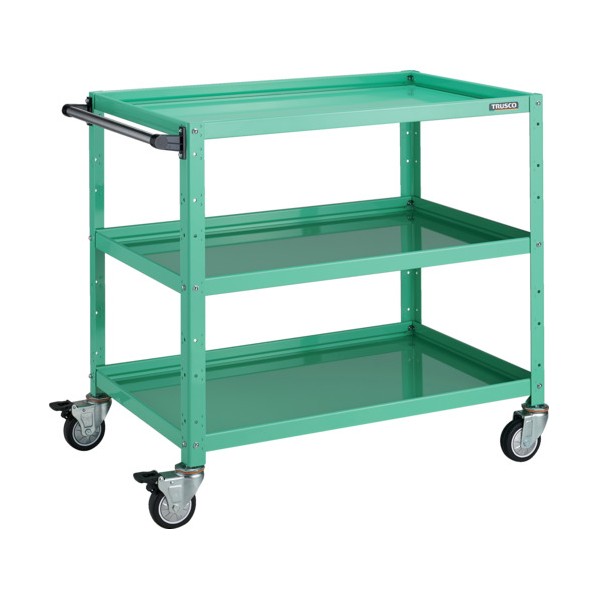 トラスコ バーディワゴン 900X600XH880 ウレタン車輪 YG色 BDW-993U-YG 1|DIY FACTORY ONLINE SHOP