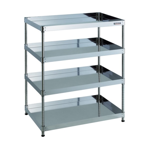 トラスコ 430クリーンフェニックス ラック型 900X600 4段 CPE4-R1294 1｜DIY FACTORY ONLINE SHOP
