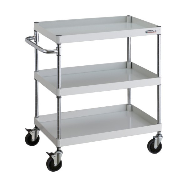 トラスコ フェニックスワゴン 750X500XH880 3段 W色 PEW-973C-W 1｜DIY FACTORY ONLINE SHOP
