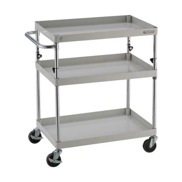 トラスコ フェニックスワゴン 750X500XH880~1130 3段 W PEW-A973-W 1｜DIY FACTORY ONLINE SHOP