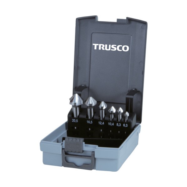 トラスコ(TRUSCO) カウンターシンクセットコバルトハイス6本組 170 x 114 x 41 mm TSCS 6本