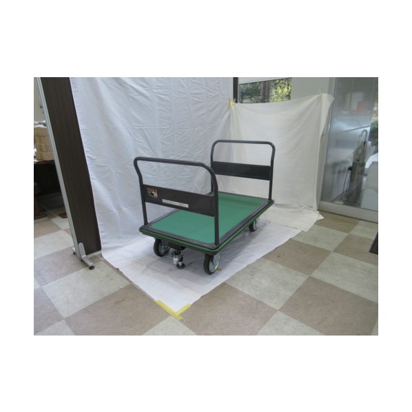 ※法人専用品※トラスコ(TRUSCO) ハイグレード運搬車 固定ハンドル 両袖型 1200X750 ストッパー付き 503SEBNA 1台|DIY FACTORY ONLINE SHOP