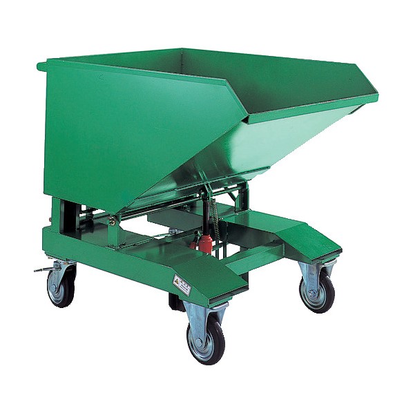 トラスコ(TRUSCO) スクラップ台車油圧ジャッキ式120L VSP-120JK