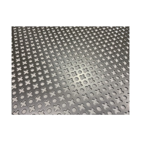 ※法人専用品※トラスコ 鉄パンチングメタル1.0t 〇+ 914X1829 SPCC1-914X1829 1枚｜DIY FACTORY ONLINE SHOP