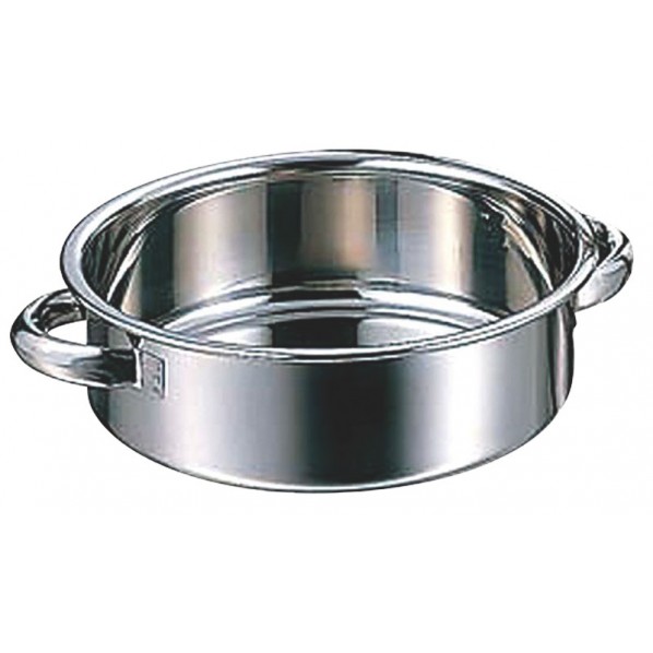 カンダ AG18-8手付洗桶 015173-01 内径&times;高さmm（容量リットル）:φ420&times;H140（20.0） 015173-01 1個｜DIY FACTORY ONLINE SHOP