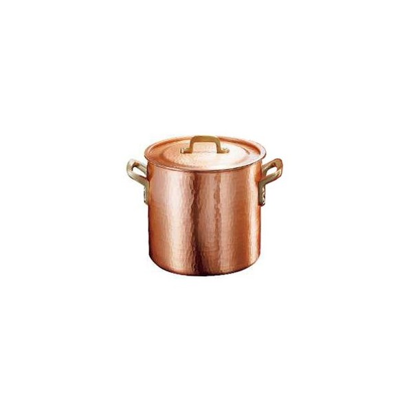 カンダ 新鎚起銅器深型両手鍋 009100 内径×深さmm:φ200×200 009100 1個|DIY FACTORY ONLINE SHOP