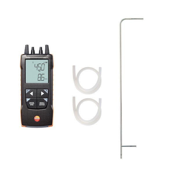 テストー testo 512-1 差圧式風速計仕掛ける1 TESTO 512-1 PITOT SET1 1点