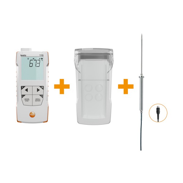 温度計 testo 110 Food セット 白・オレンジ 0563 0112 1S
