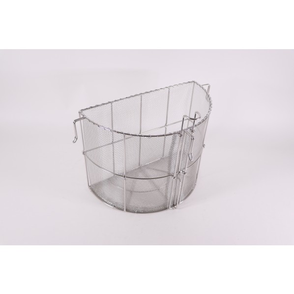 カンダ 18-8半円スープ取ザル 33cm用 外寸×高さmm:315×165×H250 1点