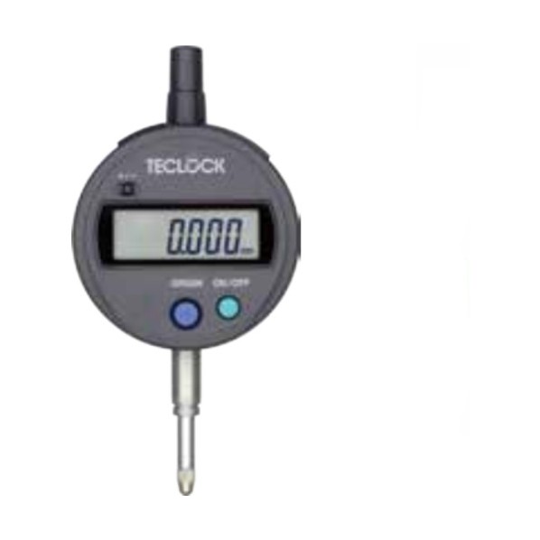 テクロック デジタルインジケータ(最小表示量0.001mm 測定子先端形状球面R＝1.5mm超硬合金) 150g PC-485S3 1台