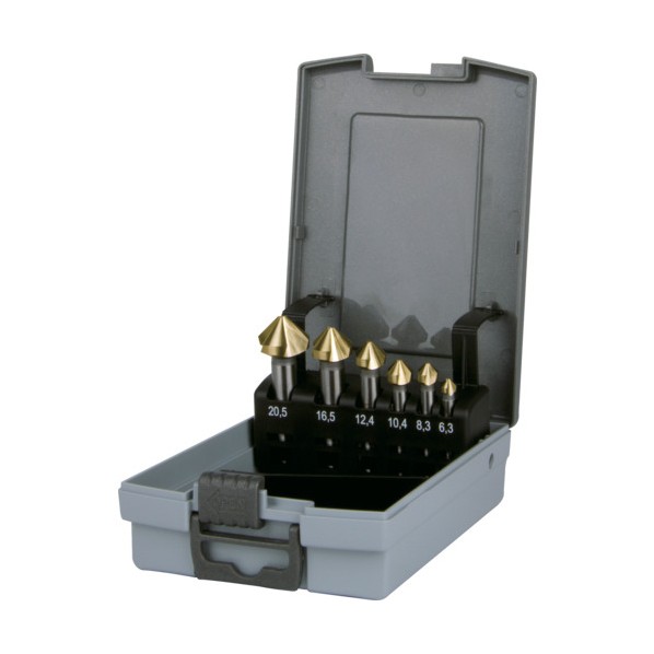 トラスコ(TRUSCO) カウンターシンクセットチタンコーティング6本組 169 x 113 x 40 mm TSCSC 6本