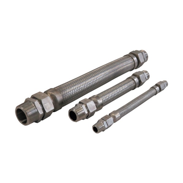 トーフレ FTAP 袋ナット付溶接型フレキ 継手ステンレス オスXオス 10AX300L FTAP-7010-300-MM 1点