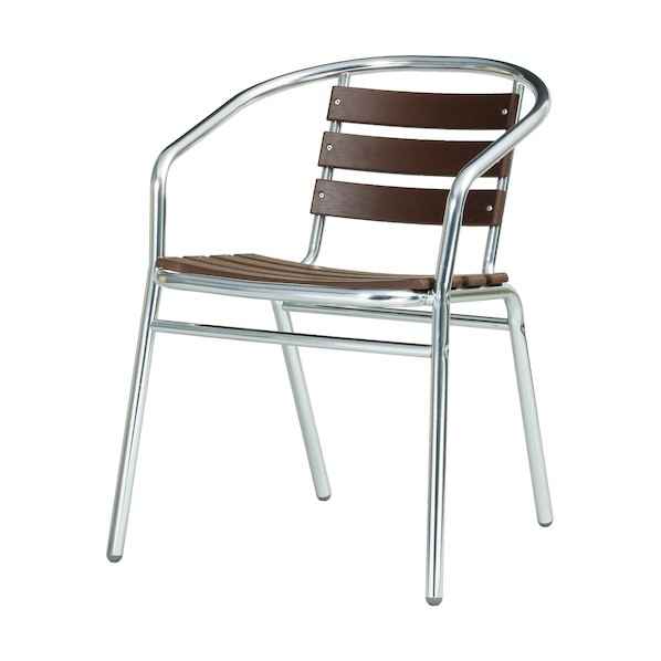 ※法人専用品※テラモト アルミアームチェアAL-P53AC MZ-600-302-0 1点|DIY FACTORY ONLINE SHOP