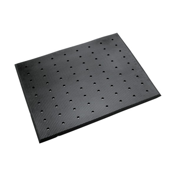 耐油クッションマットFW（穴あきタイプ） 750×900mm 黒 MR-939-775-0 1枚