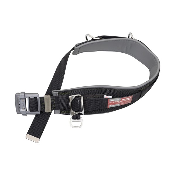 細工物位置選定用物の具用胴かばい立て三尺帯 TDB-120H 黒 L大きさ 尻掛け三尺帯用繋ぎ合わせる輪っか付き添い人 WP-TD-120H-BLK-L-BX 1本