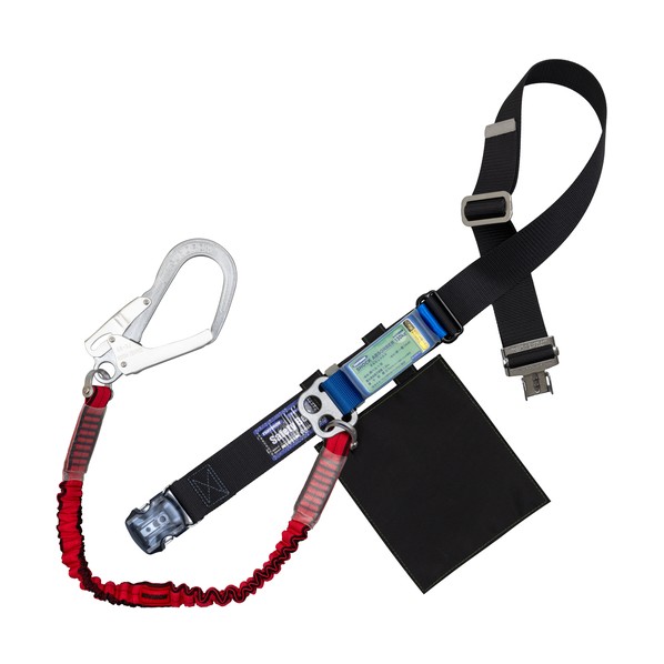 胴ベルト型墜落制止用器具（伸縮タイプ）ノビロン（RE） 黒 LLサイズ ベルト幅50MM×1600MM 130KG対応型 ワンタッチバックル仕様 赤 TBNVOT593BLKRELL(130KG)JANBP 1本