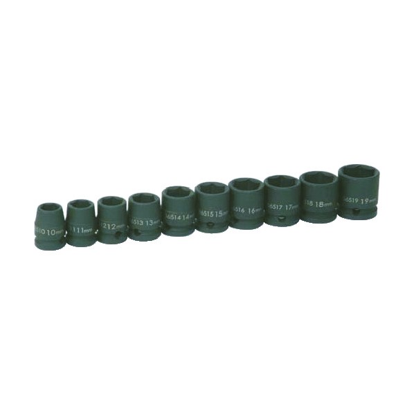 バーコ（BAHCO) WILLIAMS 3/8運転 差しひびき用遊撃手ソケット仕掛ける 6角 JHW36906 10個